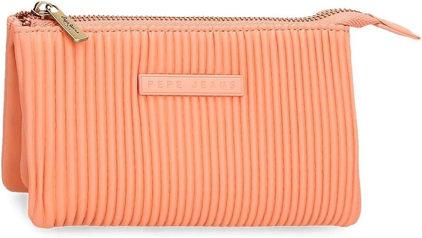 Portofel Pepe Jeans Aurora trei compartimente negru 17.5 x 9.5 x 2 cm piele artificială Portofel Femei Naty Shop Portocaliu Portofel triplu