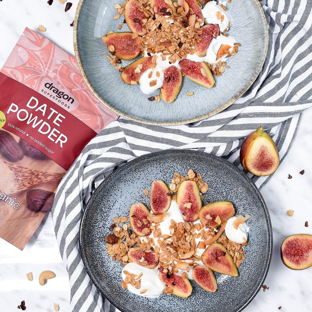 Pudră de curmale 100% organică, vegană și fără gluten, dulce natural, 6 x 250g multipack Produse deshidratate Naty Shop