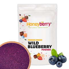 Pulbere de afine sălbatice liofilizate 100g - Pulbere de fructe liofilizate - Pulbere de afine liofilizate pentru coacere, smoothie și muesli - Pulbere naturală de afine fără aditivi Produse deshidratate Magazinul meu 100G