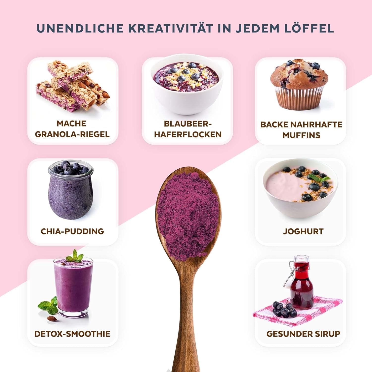 Pulbere organică de afine sălbatice, afine întregi liofilizate, 100% calitatea alimentelor crude, bogate în antioxidanți și vitamina C, fără zahăr adăugat, recoltate în Europa de Nord Produse deshidratate Naty Shop