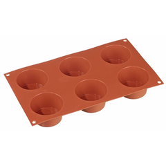 Silikonová forma na muffiny, 6 dutin