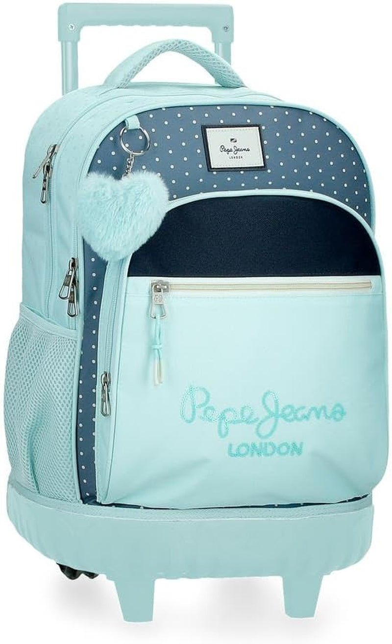 Rucsac școlar Pepe Jeans Dalma Rucsac pentru copii confecționat din poliester, curele late și reglabile care se ajustează, buzunar frontal. De la Joumma Bags Rucsacuri si ghiozdane premium Naty Shop Rucksack Mit Rollen