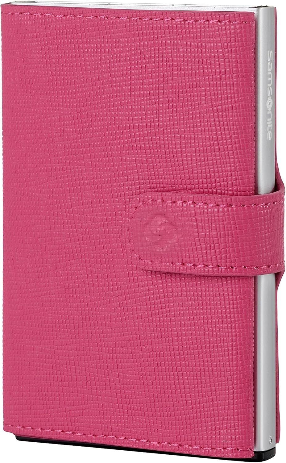 Samsonite Alu Fit SLG - Portofel, 10,2 cm, maro (maro închis) Portofel Barbati Naty Shop Roz (Fuchsia)