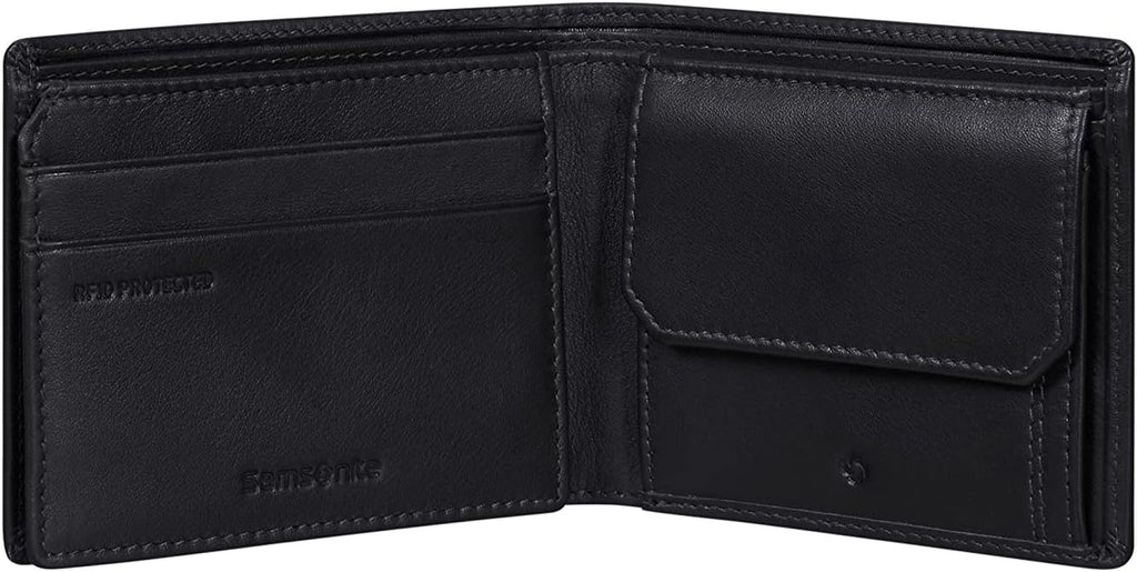 Samsonite Attack 2 SLG - Portofel, 10,5 cm, negru (negru) Portofel Barbati Naty Shop