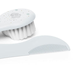 Suavinex 3162384 Pieptene cu perie, albastru Copii - Baie si Skincare Naty Shop