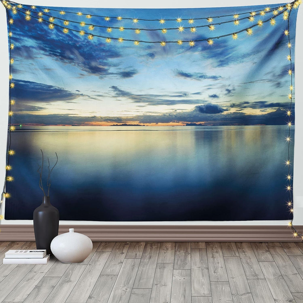 Tapiserie abakuhaus wanderlust harta animala lumii desene Casa - Accesorii si Decoratiuni Naty Shop Albastru 230L X 140B Cm