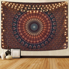 Tapiserie alishomtll mandala boema panza nisip Casa - Accesorii si Decoratiuni Naty Shop Mandala păun 235L X 180B Cm