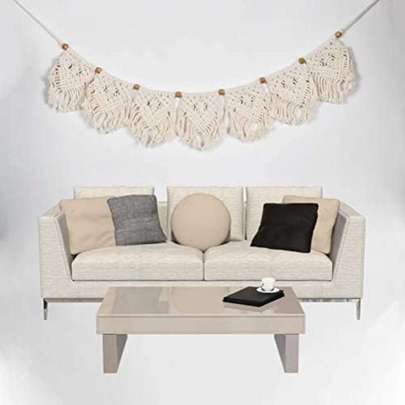 Tapiserie franjuri ghirlanda banner bumbac tesute nunta Casa - Accesorii si Decoratiuni Naty Shop