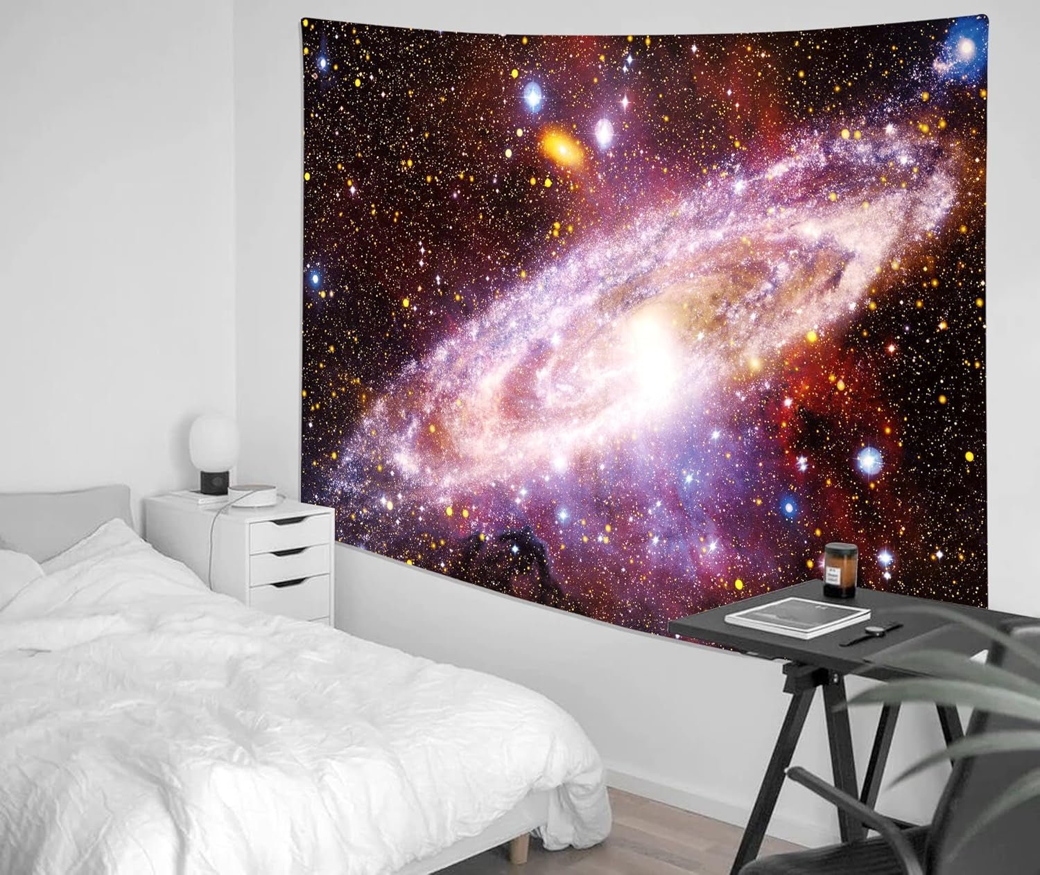 Tapiserie holavida galaxie fluorescent cer instelat abstract estetic Casa - Accesorii si Decoratiuni Naty Shop