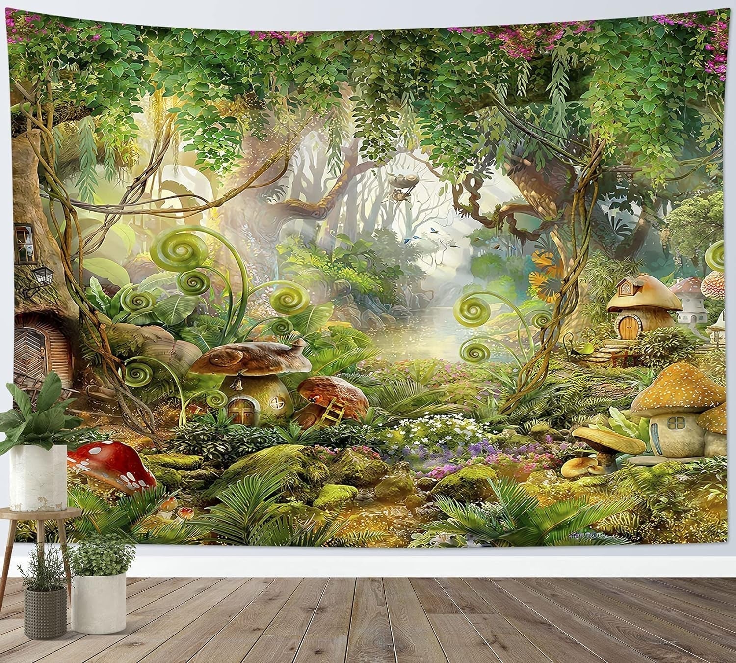 Tapiserie japoneza panza red cherry blossoms sun wall Casa - Accesorii si Decoratiuni Naty Shop Multi 27 235L X 180B Cm