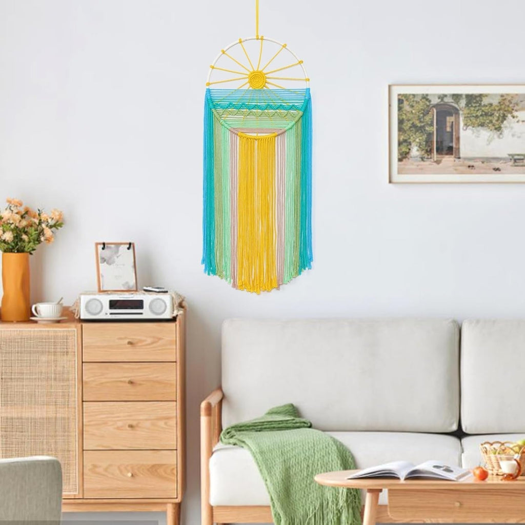 Tapiserie lomohoo dreamcatcher tapiterie model soare curcubeu camera Casa - Accesorii si Decoratiuni Naty Shop