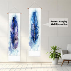 Tapiserie pligreat pack blue feather rug vertical wall Casa - Accesorii si Decoratiuni Naty Shop