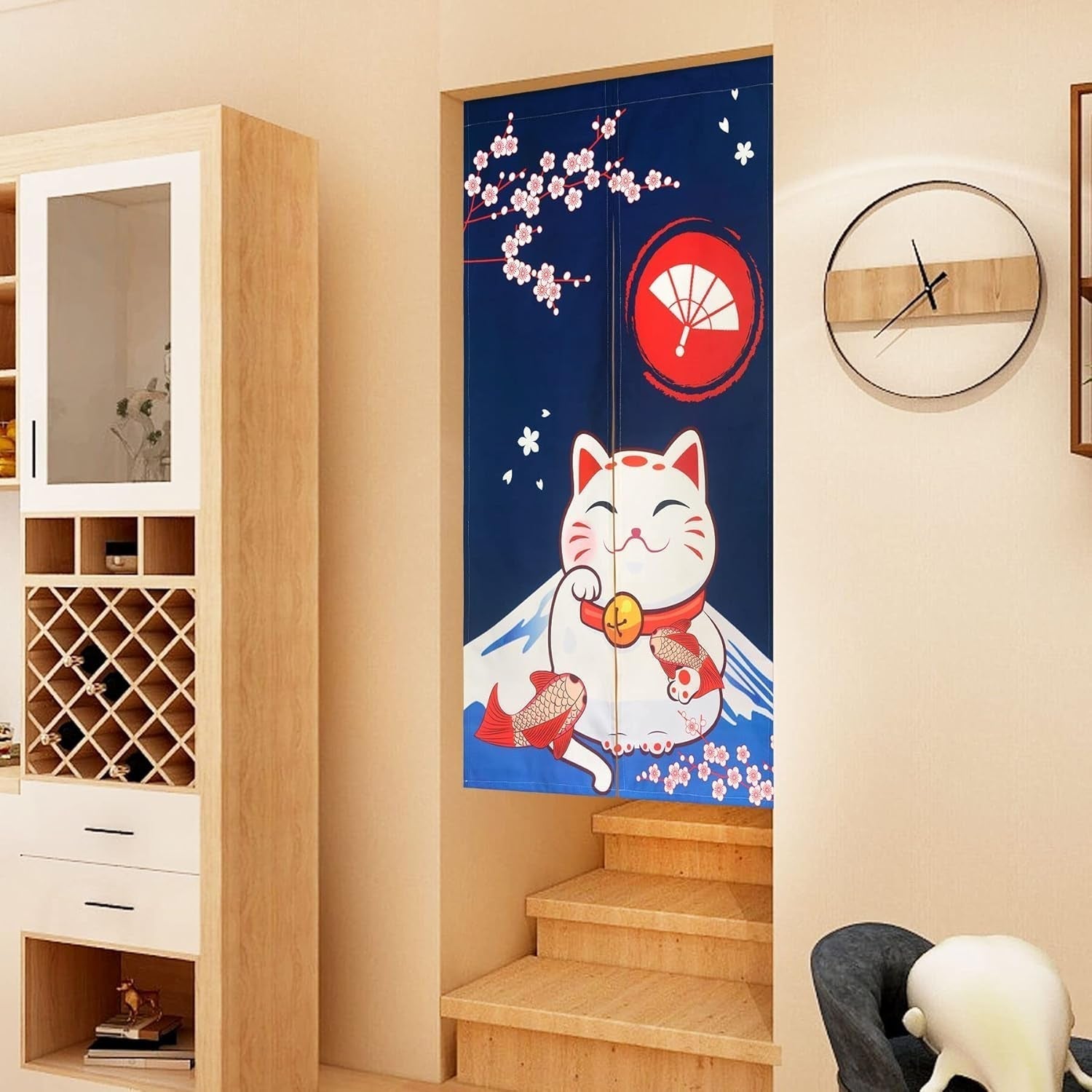 Tapiserie stil japonez lenjerie groasa noren perdele lungi Casa - Accesorii si Decoratiuni Naty Shop