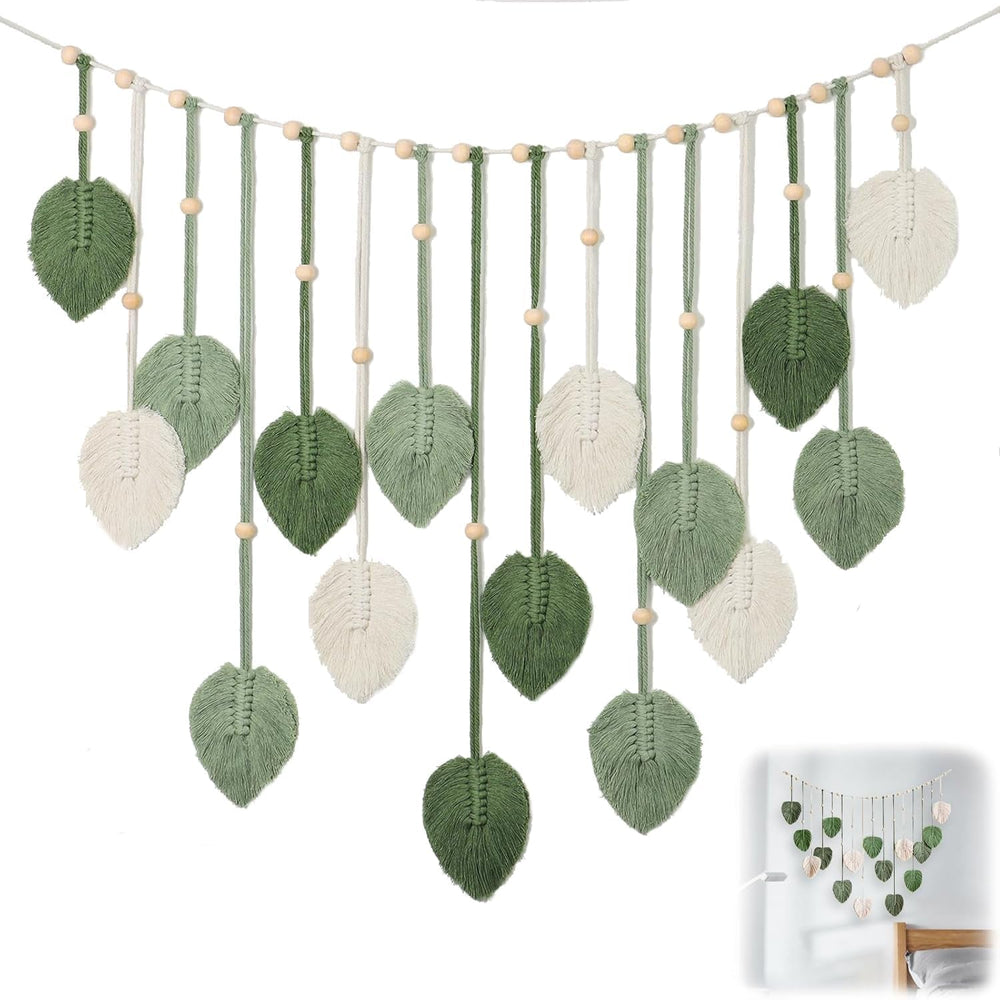 Tapiserie suspensie decoratie frunze tesute Casa - Accesorii si Decoratiuni Naty Shop Default Title