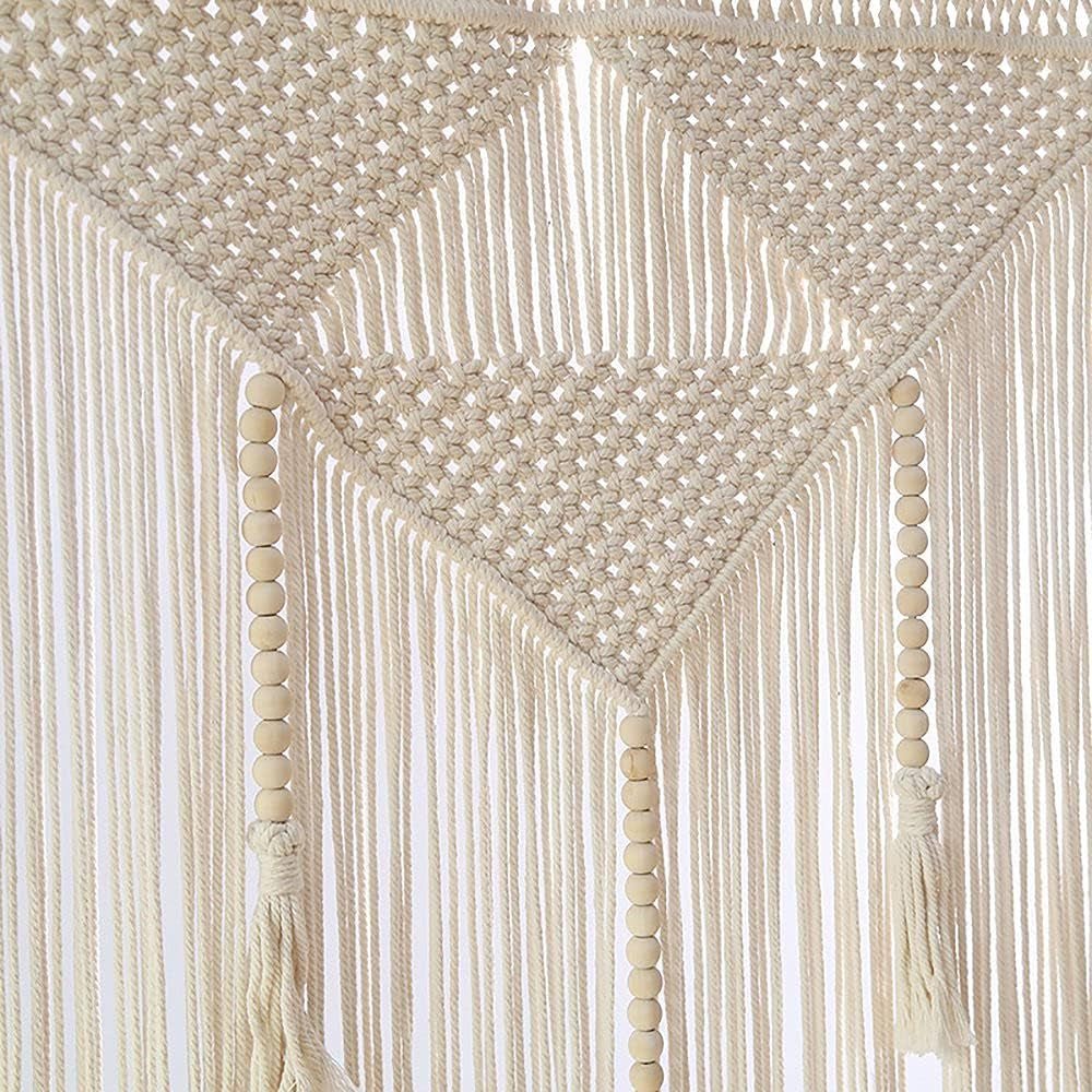 Tapiserie usa tesute bej tassel bedroom balcony Casa - Accesorii si Decoratiuni Naty Shop