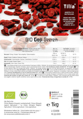 Tilia BIO Goji fructe de padure 1 kg Produse deshidratate Naty Shop