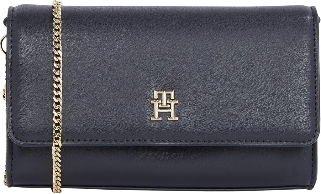 Tommy Hilfiger geantă de umăr Eternity Chain Crossover lanț de umăr Genti Femei Naty Shop Albastru (Space Blue)