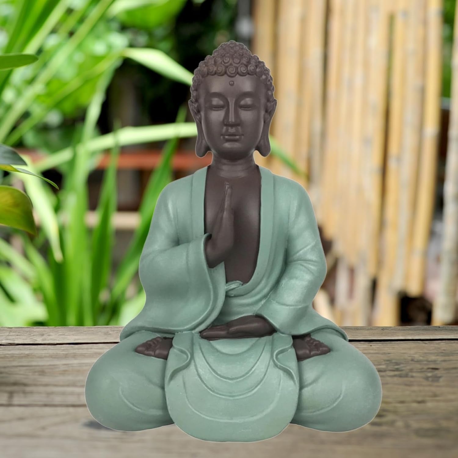 Zen Arôme SBM5 Statuie Zen Bodhi, verde/maro, 20 cm înălțime Statuete si sculpturi Naty Shop