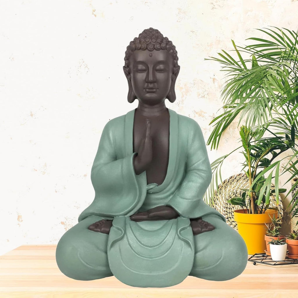 Zen Arôme SBM5 Statuie Zen Bodhi, verde/maro, 20 cm înălțime Statuete si sculpturi Naty Shop